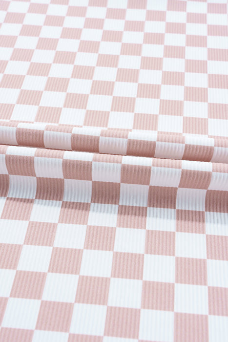 HIDDEN GEMS | Classic Checker Ribbed T-Shirt