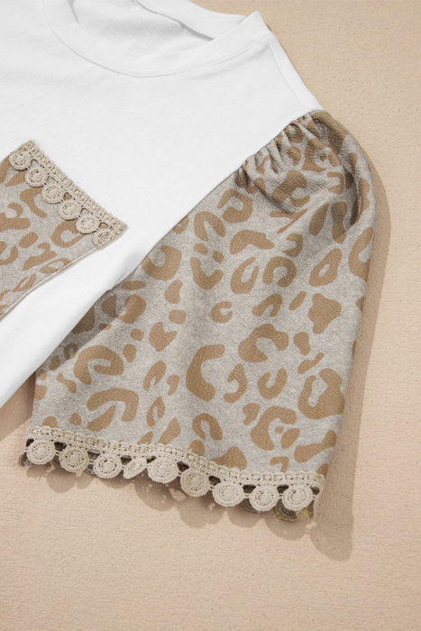 HIDDEN GEMS | Captivating Leopard & Lace T-Shirt