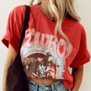  HIDDEN GEMS Cowboy Vintage Print Tee