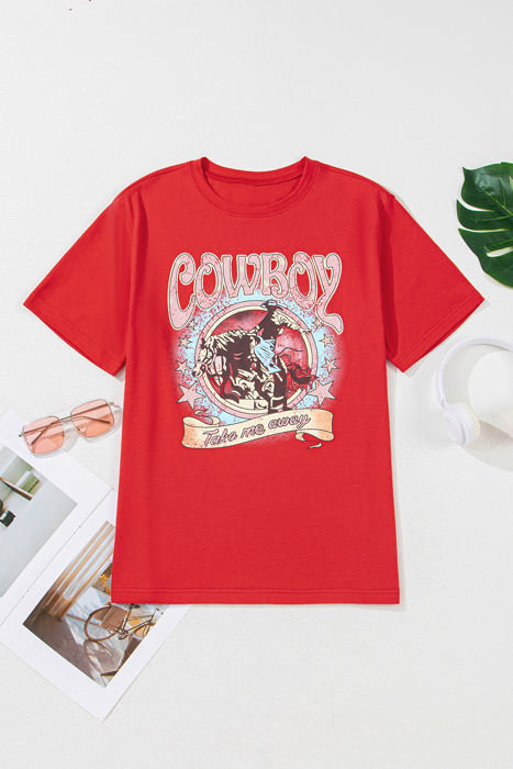 HIDDEN GEMS Cowboy Vintage Print Tee