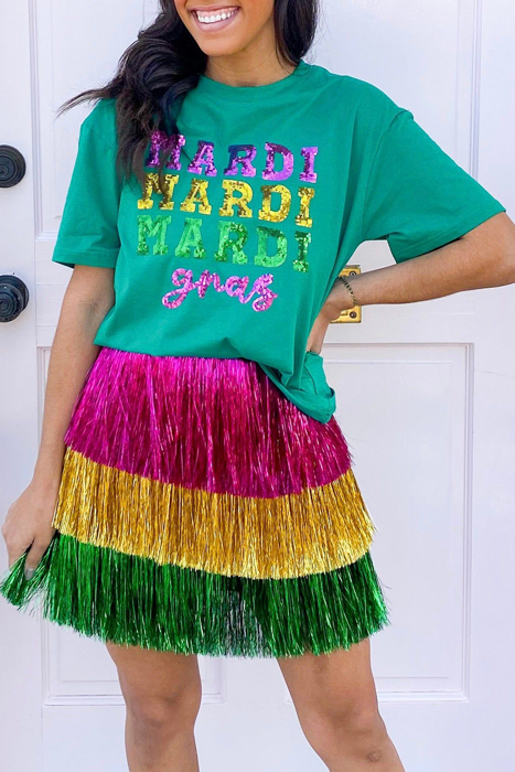 Hidden Gems | Mardi Gras Sequined Tee