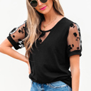  HIDDEN GEMS | Garden Party Floral Lace Patchwork T-Shirt