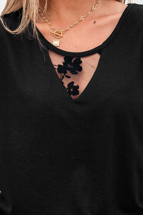 HIDDEN GEMS | Garden Party Floral Lace Patchwork T-Shirt