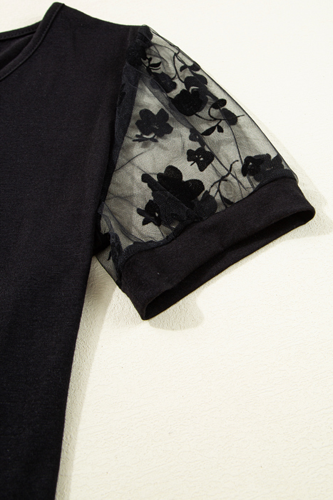HIDDEN GEMS | Garden Party Floral Lace Patchwork T-Shirt
