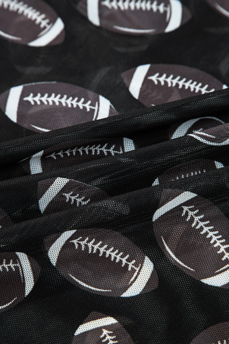 HIDDEN GEMS | Game Day Sheer Mesh Long Sleeve Top