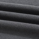  HIDDEN GEMS | Waffle Knit Patchwork Long Sleeve Top