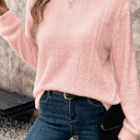  Soft Focus Ribbed Knit Top