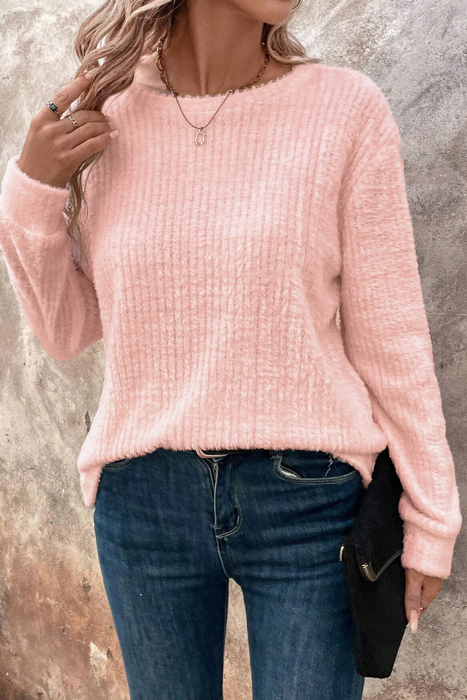 Soft Focus Ribbed Knit Top