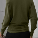  HIDDEN GEMS | Essential Solid Dolman Long Sleeve Top