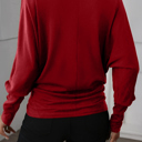  HIDDEN GEMS | Essential Solid Dolman Long Sleeve Top