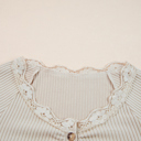  HIDDEN GEMS | Lovely Lace Trim Long Sleeve Top