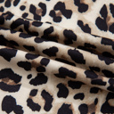  HIDDEN GEMS | Leopard Contrast Trim Long Sleeve Top