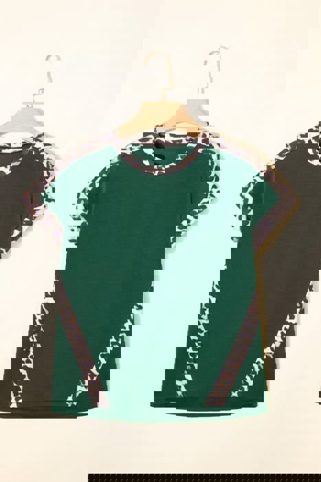 Wild Spirit Leopard Trim Everyday T-Shirt