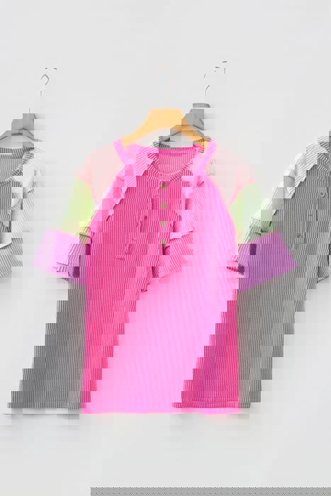 Weekend Wanderer Colorblock Corded Henley T-Shirt