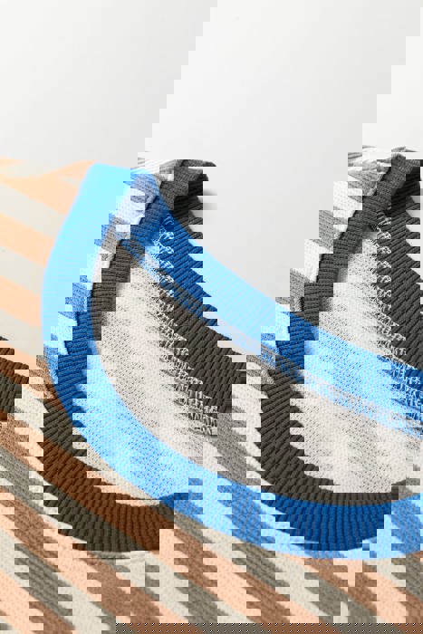 Retro Stripe Puff Sleeve Top