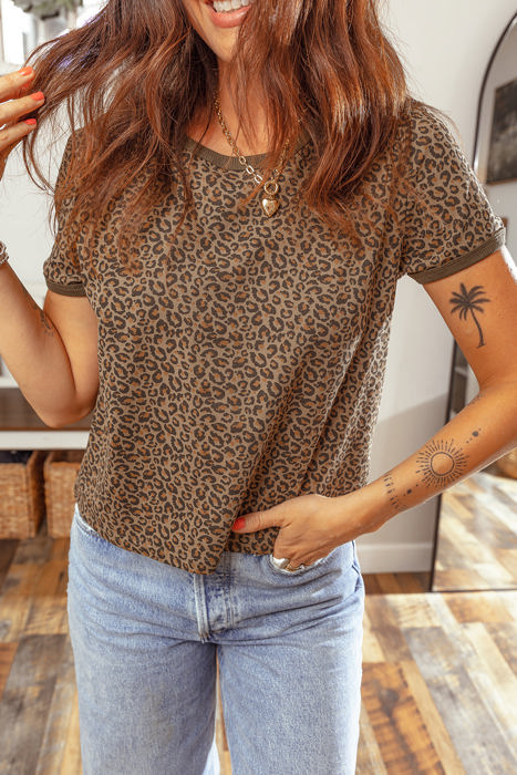 Wildly Free Leopard Tee