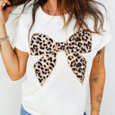  Cute As Can Be Leopard Bow Tee