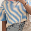  Into the Blues Striped Tee