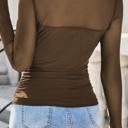  Sultry Sweet Mock Neck Mesh Top