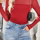  Sultry Sweet Mock Neck Mesh Top