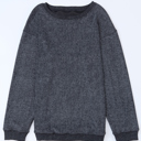  HIDDEN GEMS | Washed Ribbed Pullover Sweatshirt