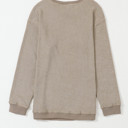  HIDDEN GEMS | Washed Ribbed Pullover Sweatshirt
