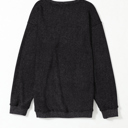  HIDDEN GEMS | Washed Ribbed Pullover Sweatshirt