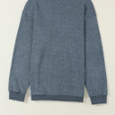  HIDDEN GEMS | Washed Ribbed Pullover Sweatshirt