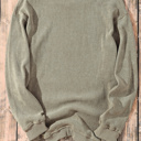  HIDDEN GEMS | Washed Ribbed Pullover Sweatshirt