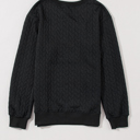  HIDDEN GEMS | Merry And Bright Cable Knit Sweatshirt