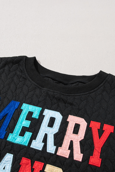 HIDDEN GEMS | Merry And Bright Cable Knit Sweatshirt