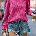  SALE! Textured Puff Sleeve Top