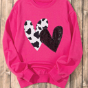  HIDDEN GEMS Valentine Sequin Soft Sweater