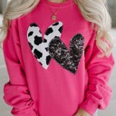  HIDDEN GEMS Valentine Sequin Soft Sweater