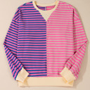  HIDDEN GEMS Ryley Stripe Oversize Sweatshirt