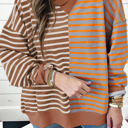  HIDDEN GEMS Ryley Stripe Oversize Sweatshirt