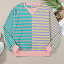  HIDDEN GEMS Ryley Stripe Oversize Sweatshirt