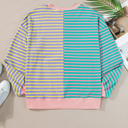  HIDDEN GEMS Ryley Stripe Oversize Sweatshirt