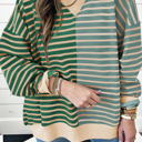  HIDDEN GEMS Ryley Stripe Oversize Sweatshirt