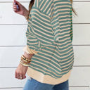  HIDDEN GEMS Ryley Stripe Oversize Sweatshirt