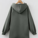  HIDDEN GEMS | Solid Fleece Lined Drawstring Hoodie