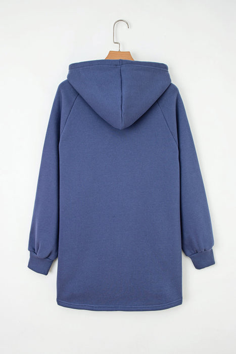 HIDDEN GEMS | Solid Fleece Lined Drawstring Hoodie