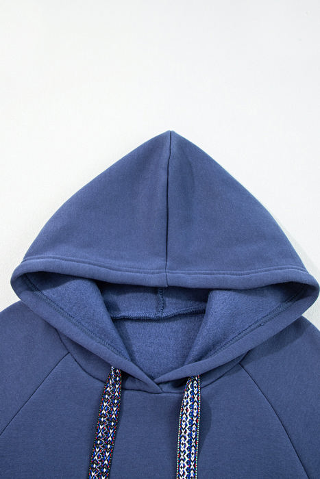 HIDDEN GEMS | Solid Fleece Lined Drawstring Hoodie