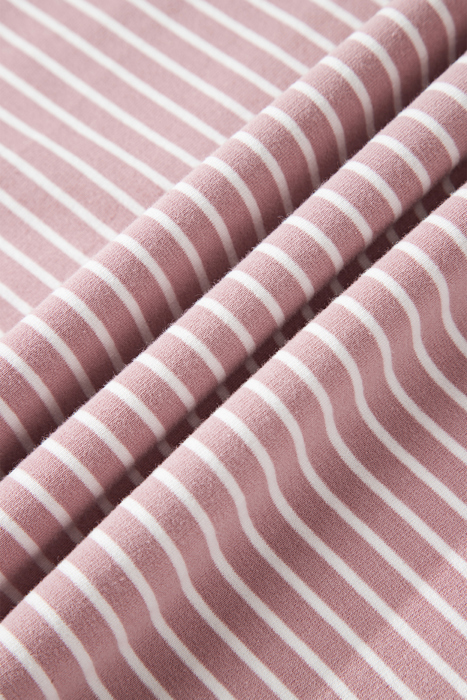 Stripe Thumbhole Drop Shoulder Sleeve Hoodie