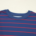   HIDDEN GEMS | Stripe Overlap Drop Shoulder Sweatshirt
