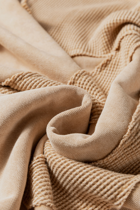 HIDDEN GEMS | Bow Patchwork Mineral Wash Sweatshirt