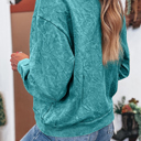  HIDDEN GEMS | Saved By Grace Embroidered Mineral Wash Sweatshirt