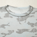  HIDDEN GEMS | Camo Reverse Seam Drop Shoulder Sweatshirt
