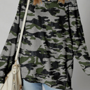  HIDDEN GEMS | Camo Reverse Seam Drop Shoulder Sweatshirt