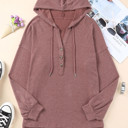  SALE! Everyday Soft Buttoned Top w/Hoodie